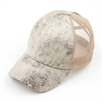 Distressed Criss Cross Hat