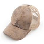 Distressed Criss Cross Hat