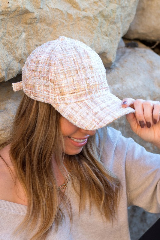 Glittering Tweed Hat