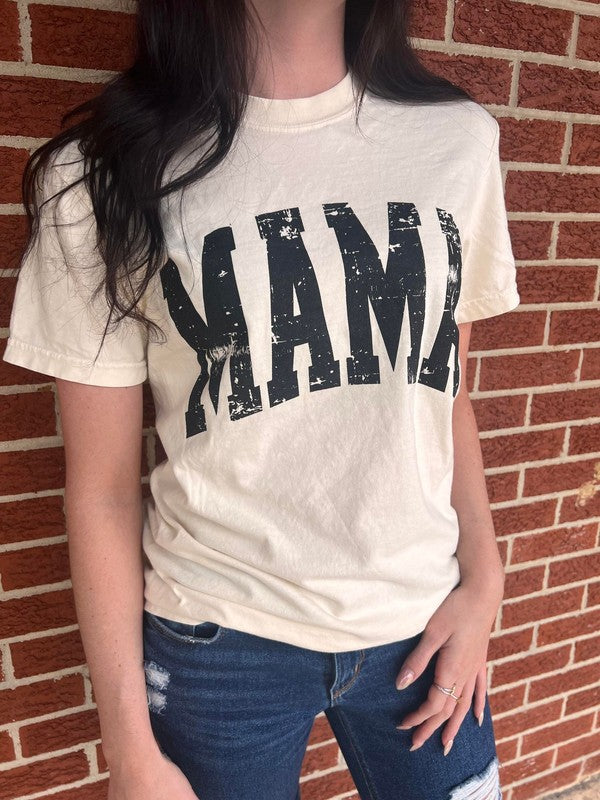 Distressed Mama Tee