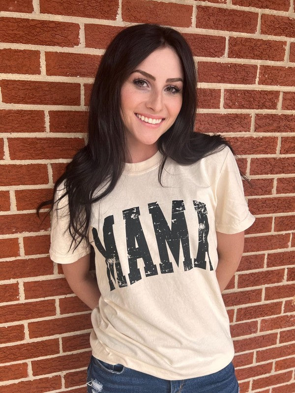 Distressed Mama Tee