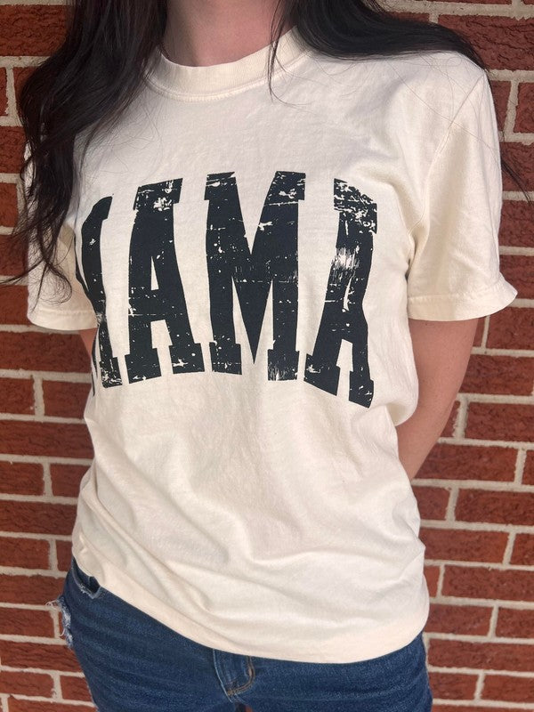 Distressed Mama Tee