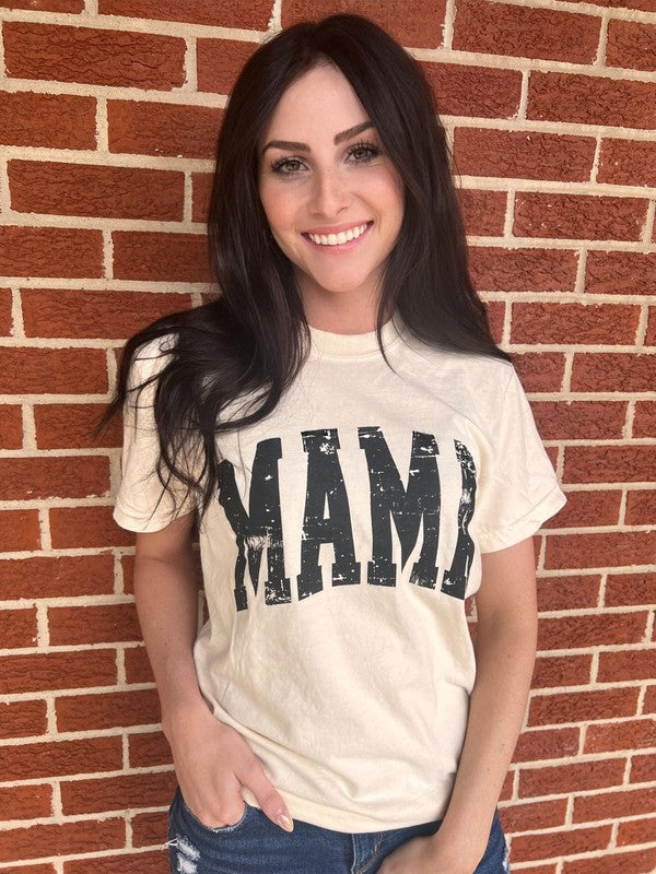 Distressed Mama Tee