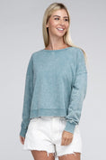 Load image into Gallery viewer, Movie Night Acid Wash Pullover

