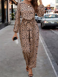 Load image into Gallery viewer, Leopard Tie Jumpsuit
